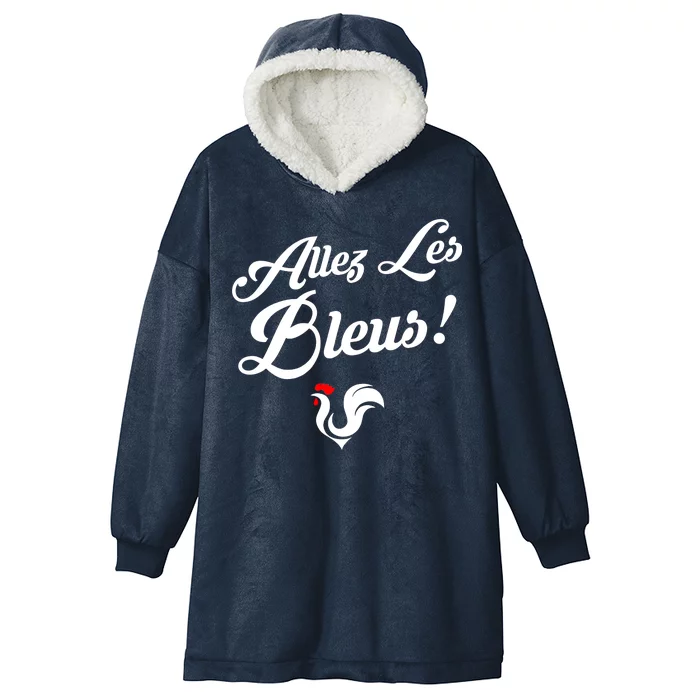 Allez Les Bleus France Team Chant Soccer Hooded Wearable Blanket