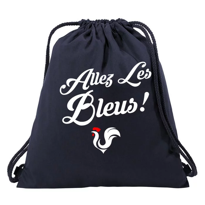 Allez Les Bleus France Team Chant Soccer Drawstring Bag