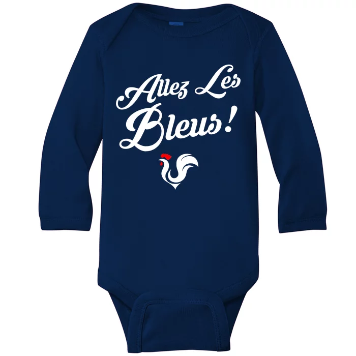 Allez Les Bleus France Team Chant Soccer Baby Long Sleeve Bodysuit