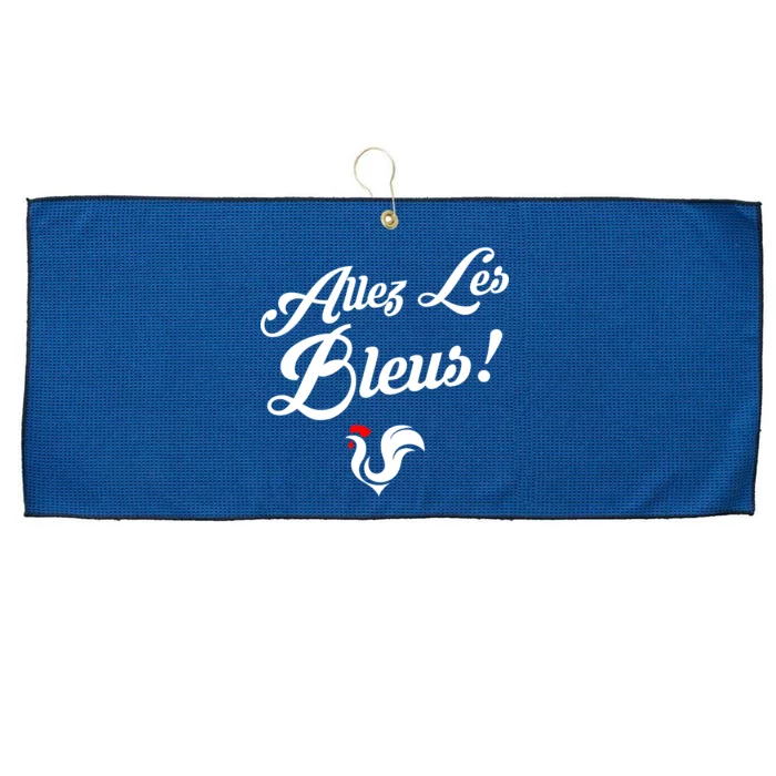 Allez Les Bleus France Team Chant Soccer Large Microfiber Waffle Golf Towel