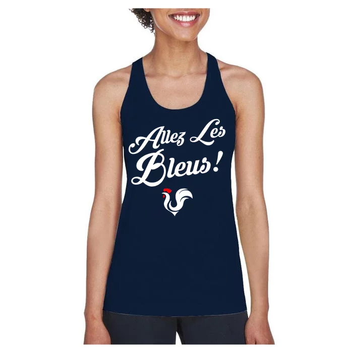 Allez Les Bleus France Team Chant Soccer Women's Racerback Tank