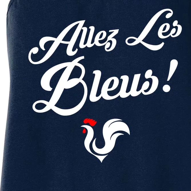 Allez Les Bleus France Team Chant Soccer Women's Racerback Tank