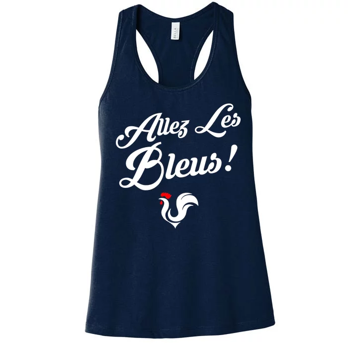 Allez Les Bleus France Team Chant Soccer Women's Racerback Tank