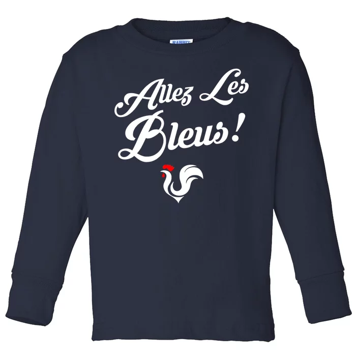 Allez Les Bleus France Team Chant Soccer Toddler Long Sleeve Shirt