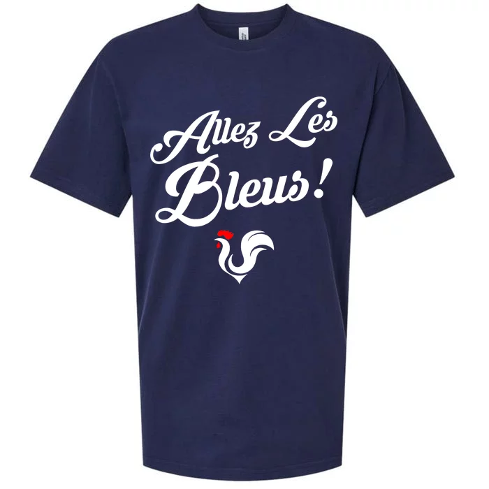 Allez Les Bleus France Team Chant Soccer Sueded Cloud Jersey T-Shirt