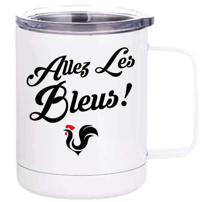 Allez Les Bleus France Team Chant Soccer Front & Back 12oz Stainless Steel Tumbler Cup