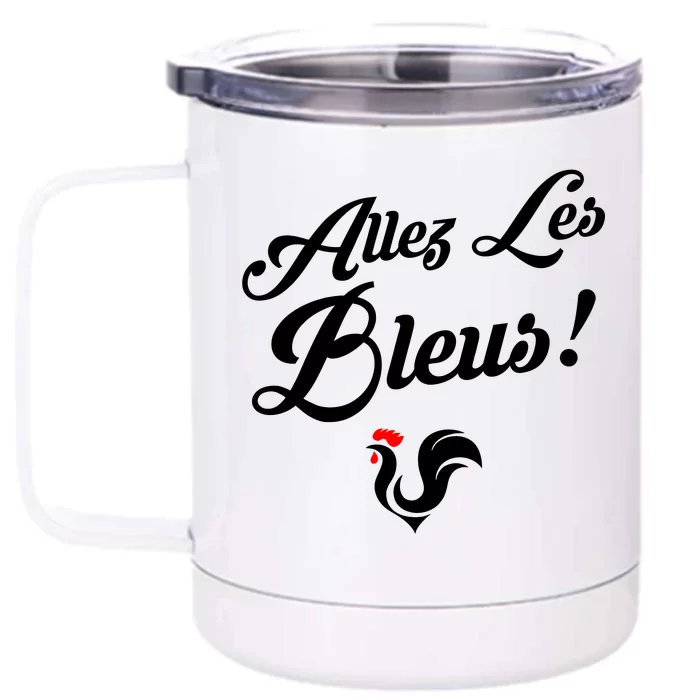 Allez Les Bleus France Team Chant Soccer Front & Back 12oz Stainless Steel Tumbler Cup