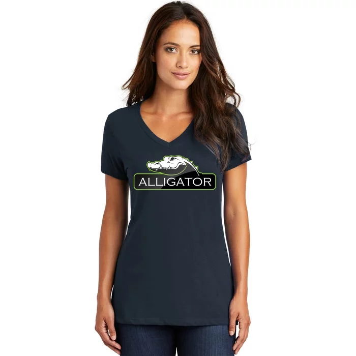 Alligator Women's V-Neck T-Shirt