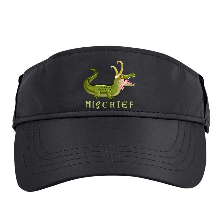 Alligator Gator Croki Crocodile God of Mischief Adult Drive Performance Visor