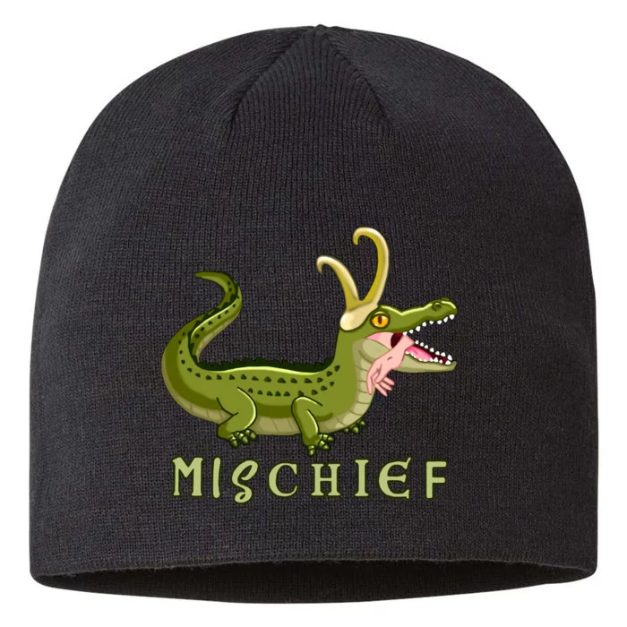 Alligator Gator Croki Crocodile God of Mischief 8 1/2in Sustainable Knit Beanie