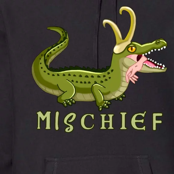 Alligator Gator Croki Crocodile God of Mischief Premium Hoodie