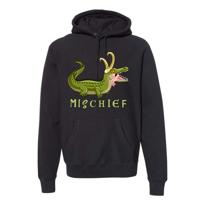 Alligator Gator Croki Crocodile God of Mischief Premium Hoodie