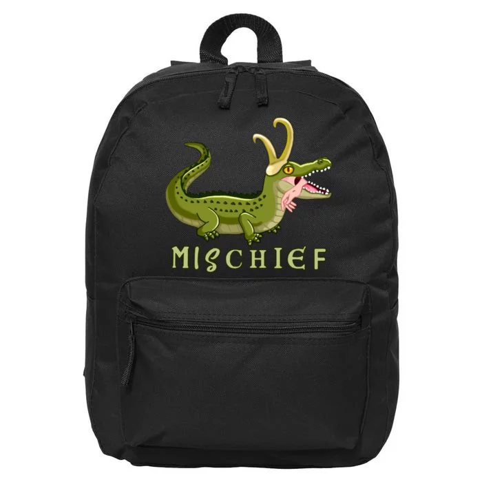 Alligator Gator Croki Crocodile God of Mischief 16 in Basic Backpack