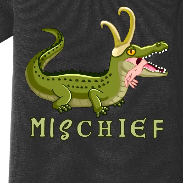 Alligator Gator Croki Crocodile God of Mischief Baby Bodysuit