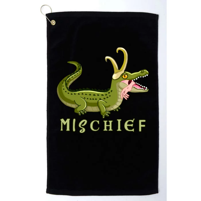 Alligator Gator Croki Crocodile God of Mischief Platinum Collection Golf Towel