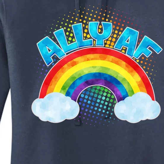 ALLY AF LGBT Rainbow Women's Pullover Hoodie