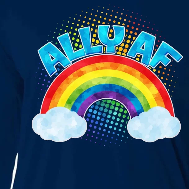 ALLY AF LGBT Rainbow Cooling Performance Long Sleeve Crew