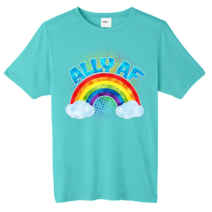 ALLY AF LGBT Rainbow ChromaSoft Performance T-Shirt