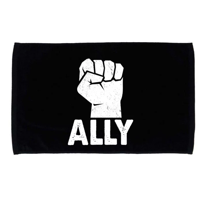 Ally Distressed Protest Fist Microfiber Hand Towel