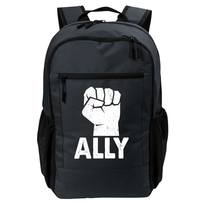 Ally Distressed Protest Fist Daily Commute Backpack