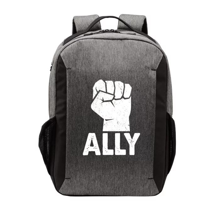 Ally Distressed Protest Fist Vector Backpack