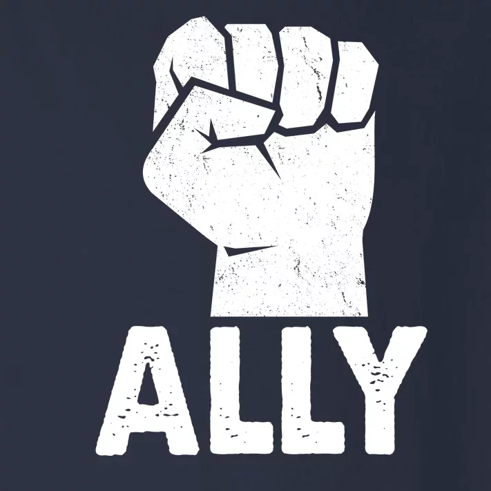 Ally Distressed Protest Fist Toddler Long Sleeve Shirt