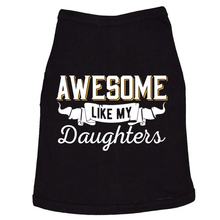 Awesome Like My Daughters Funny Mom & Dad From Daughter Doggie Tank