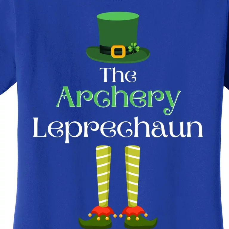 Archery Leprechaun Matching Family Group St Patrick's Day Gift Women's T-Shirt