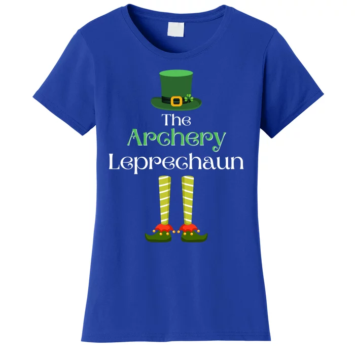 Archery Leprechaun Matching Family Group St Patrick's Day Gift Women's T-Shirt