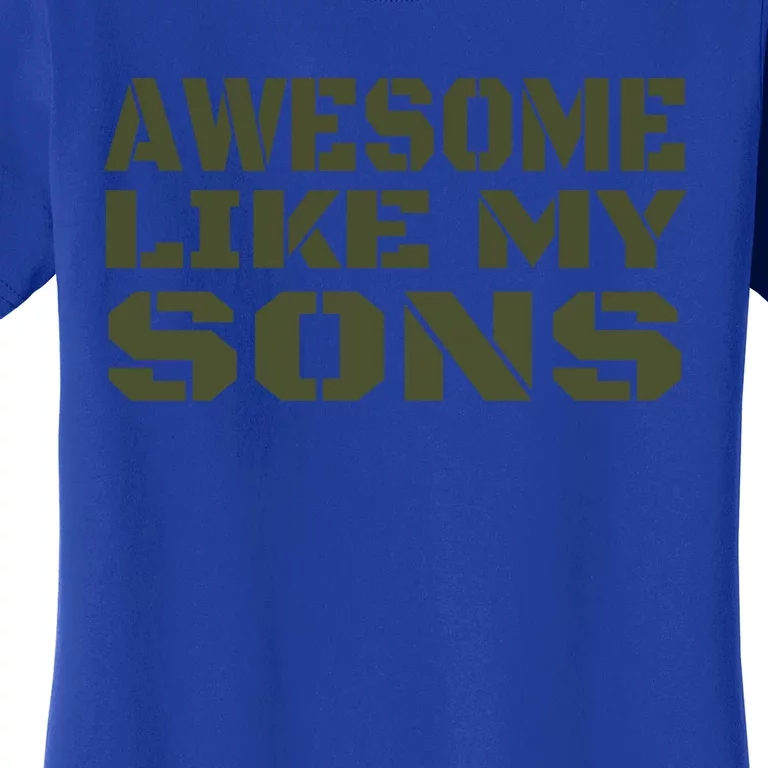 Awesome Like My Sons Happy Fathers Day Gift Women's T-Shirt