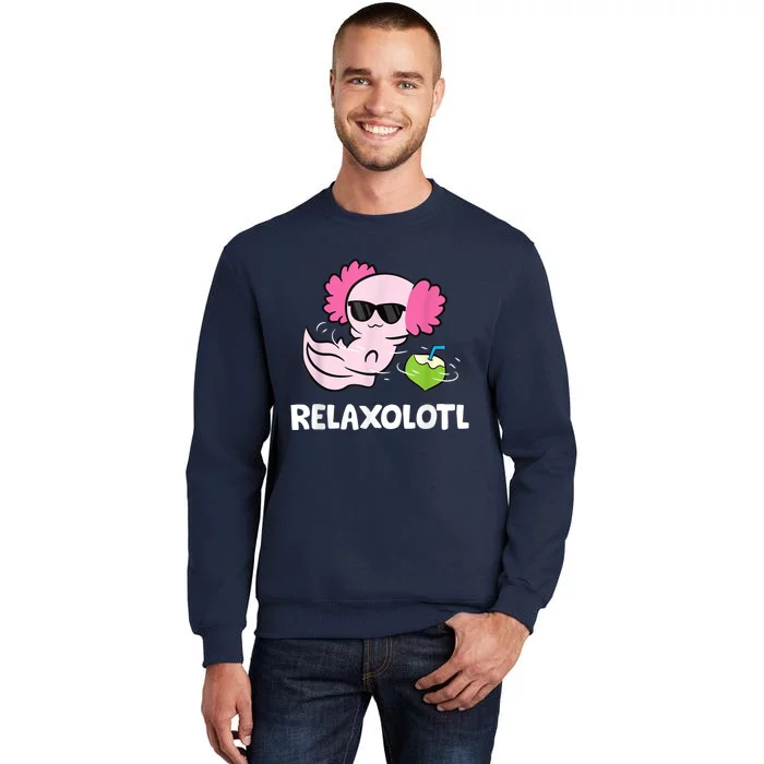 Axolotl Lover Mexican Salamander Relaxolotl Cute Axolotl Sweatshirt