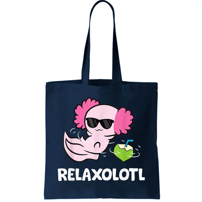 Axolotl Lover Mexican Salamander Relaxolotl Cute Axolotl Tote Bag