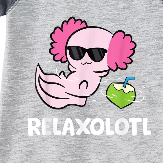 Axolotl Lover Mexican Salamander Relaxolotl Cute Axolotl Infant Baby Jersey Bodysuit