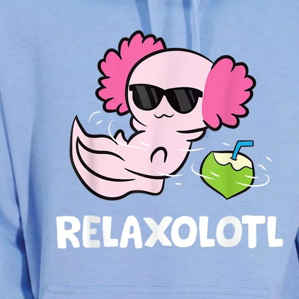 Axolotl Lover Mexican Salamander Relaxolotl Cute Axolotl Unisex Surf Hoodie