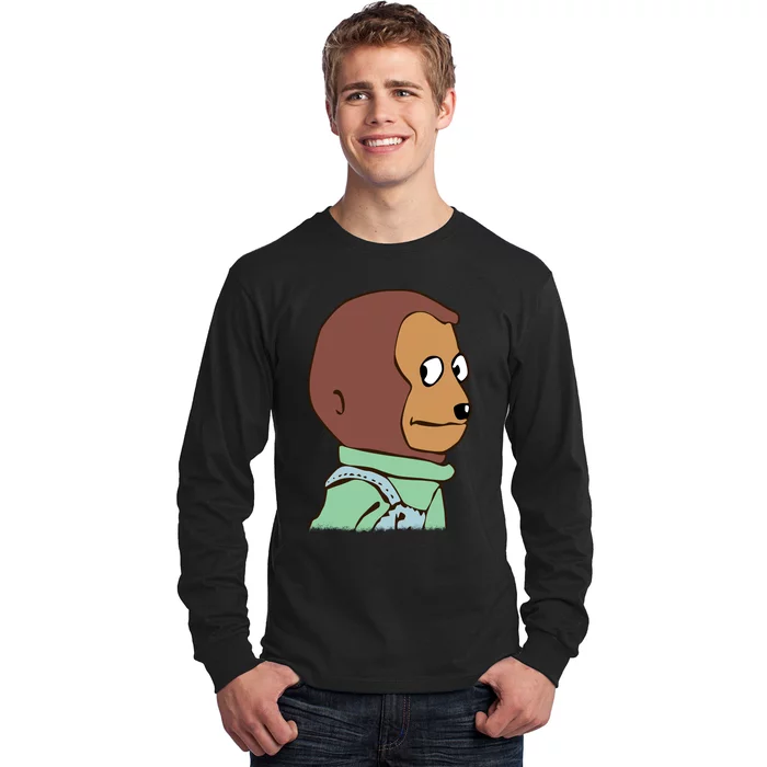 Awkward Look Meme Monkey Puppet Meme Long Sleeve Shirt