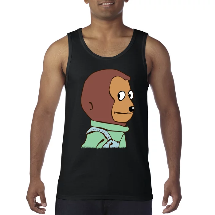 Awkward Look Meme Monkey Puppet Meme Tank Top