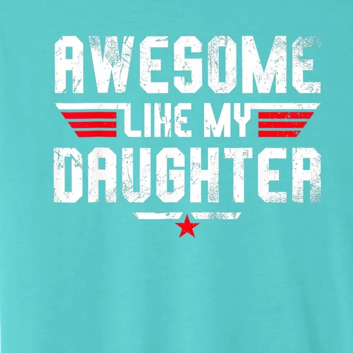 Awesome Like My Daughter Funny Fathers Day Dad ChromaSoft Performance T-Shirt