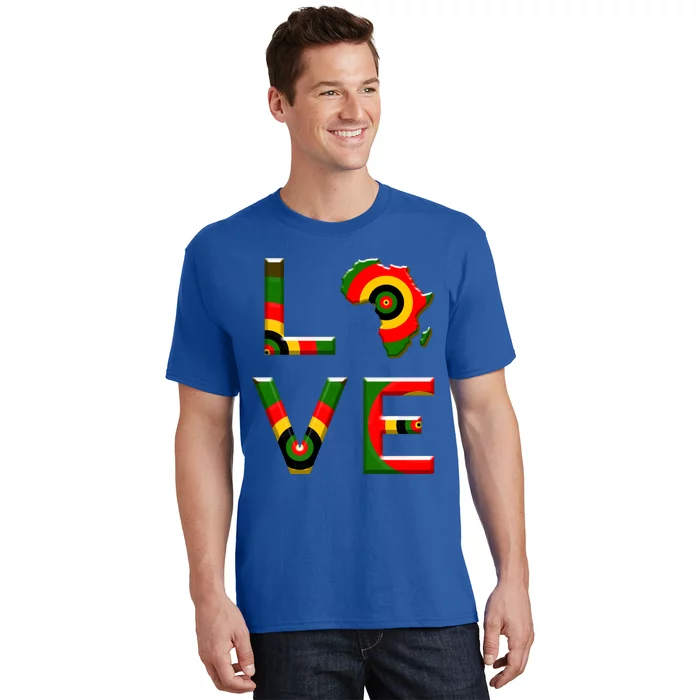 Africa Love Meaningful Gift African American History T-Shirt