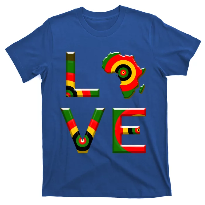 Africa Love Meaningful Gift African American History T-Shirt