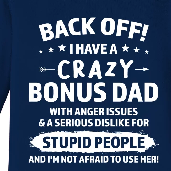 Awesome Like My Stepson Bonus Father Stepdad Gift Baby Long Sleeve Bodysuit