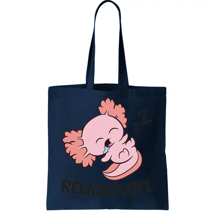 Axolotl Lover Mexican Salamander Relaxolotl Axolotl Tote Bag