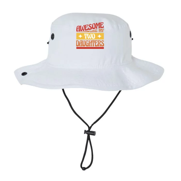 Awesome Like My Two Daughters Cute Gift Legacy Cool Fit Booney Bucket Hat