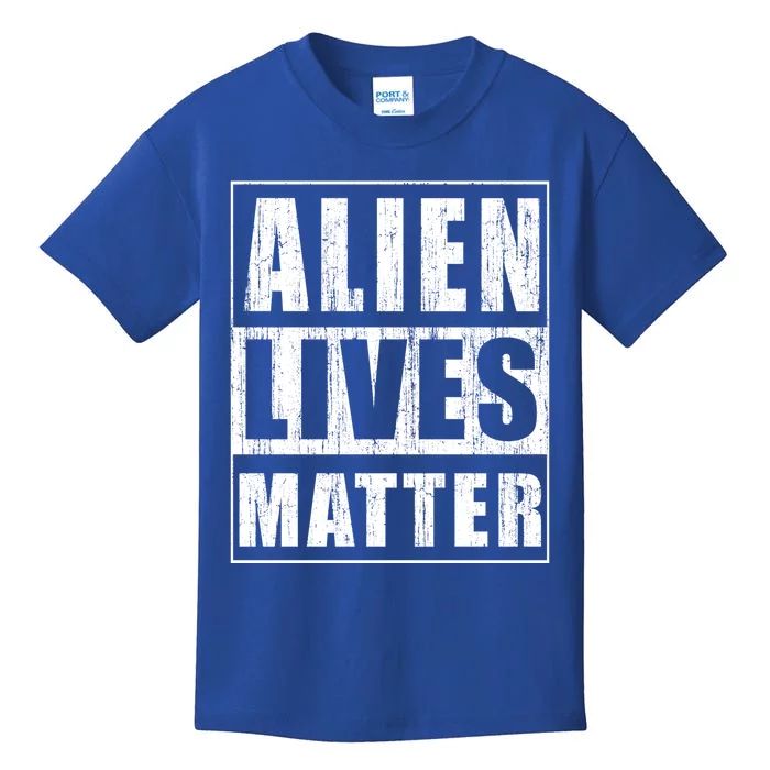 Alien Lives Matter Extraterrestrial Believer Gift Cute Gift Kids T-Shirt