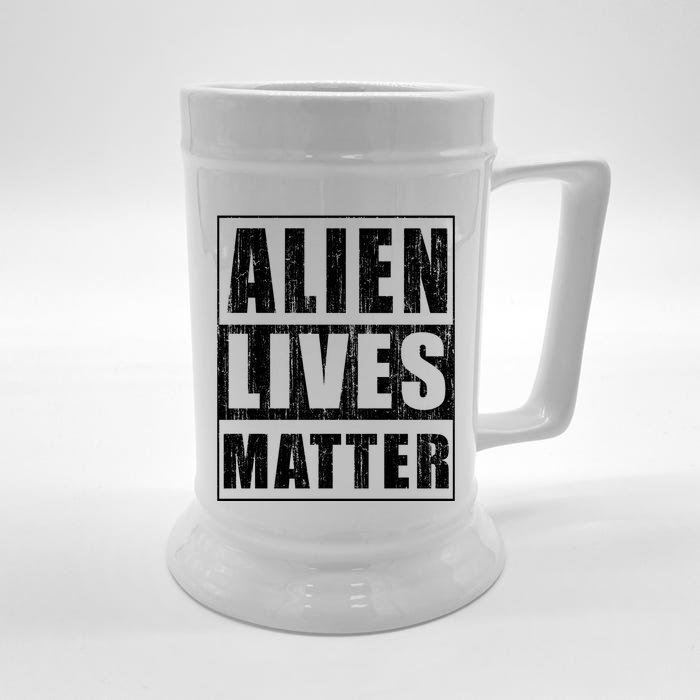 Alien Lives Matter Extraterrestrial Believer Gift Cute Gift Front & Back Beer Stein