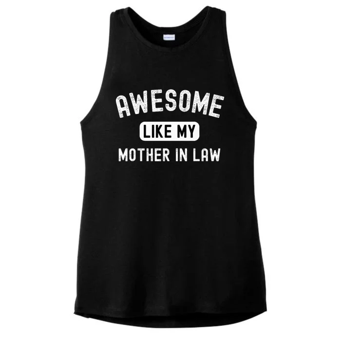 Awesome Like My Motherinlaw Funny Cute Sarcastic Relative Ladies Tri-Blend Wicking Tank