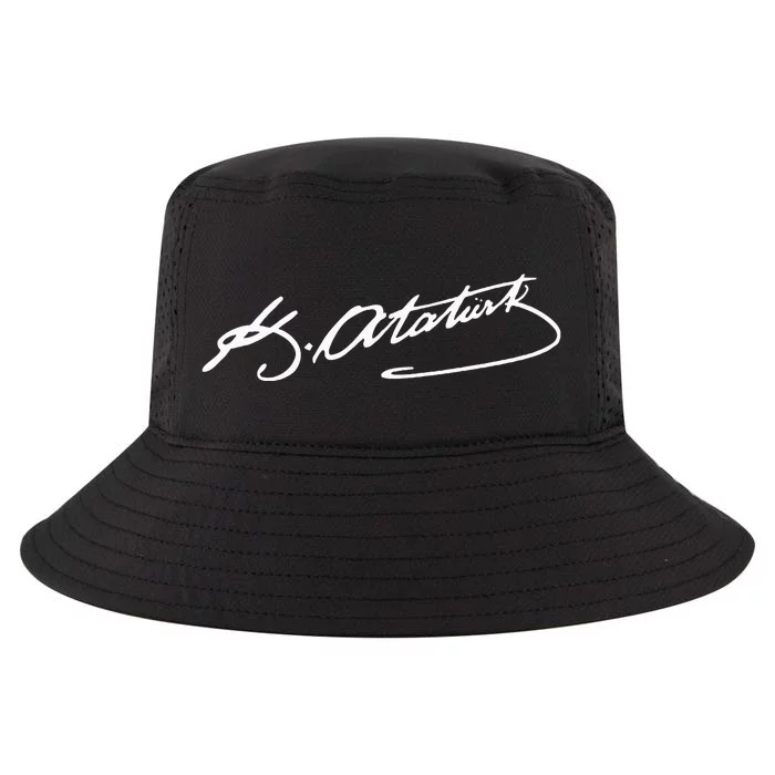 Ataturk Logo Mustafa Kemal AtatüRk Signature Imza TüRkiye Cool Comfort Performance Bucket Hat