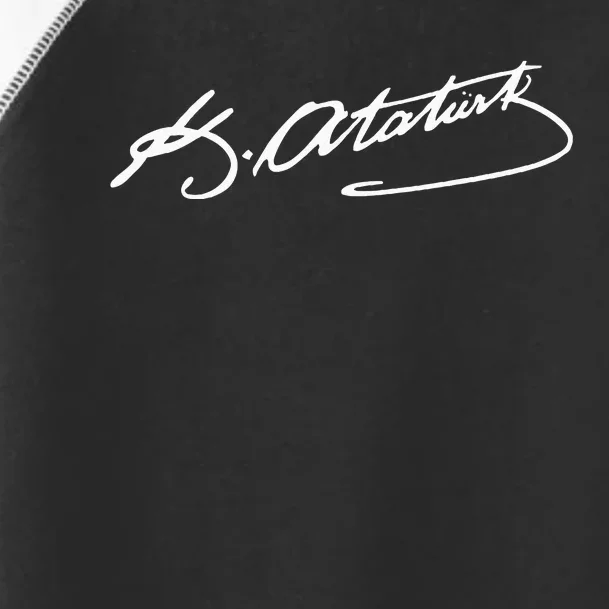 Ataturk Logo Mustafa Kemal AtatüRk Signature Imza TüRkiye Toddler Fine Jersey T-Shirt