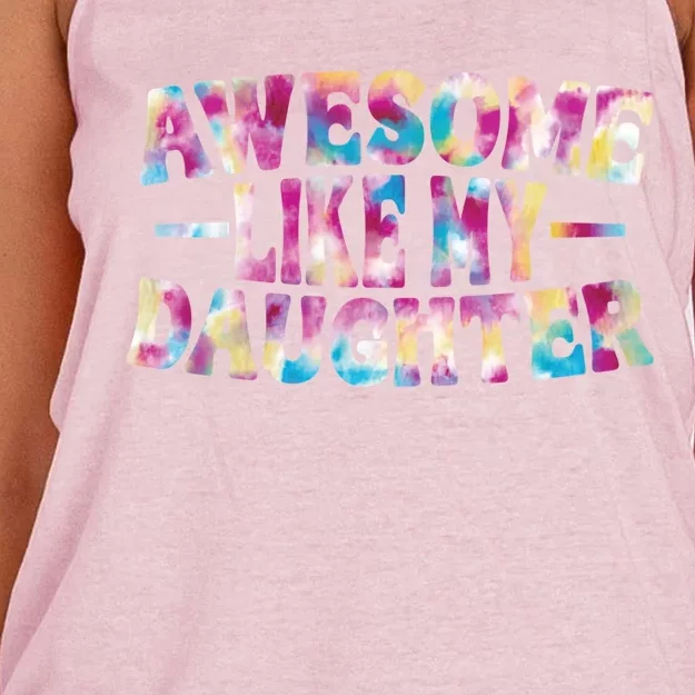 Awesome Like My Daughter Gift Women's Knotted Racerback Tank