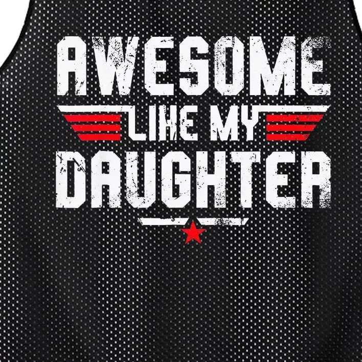 Awesome Like My Daughter Mesh Reversible Basketball Jersey Tank