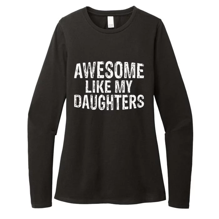 Awesome Like My Daughters Fathers Day Birthday Christmas Womens CVC Long Sleeve Shirt